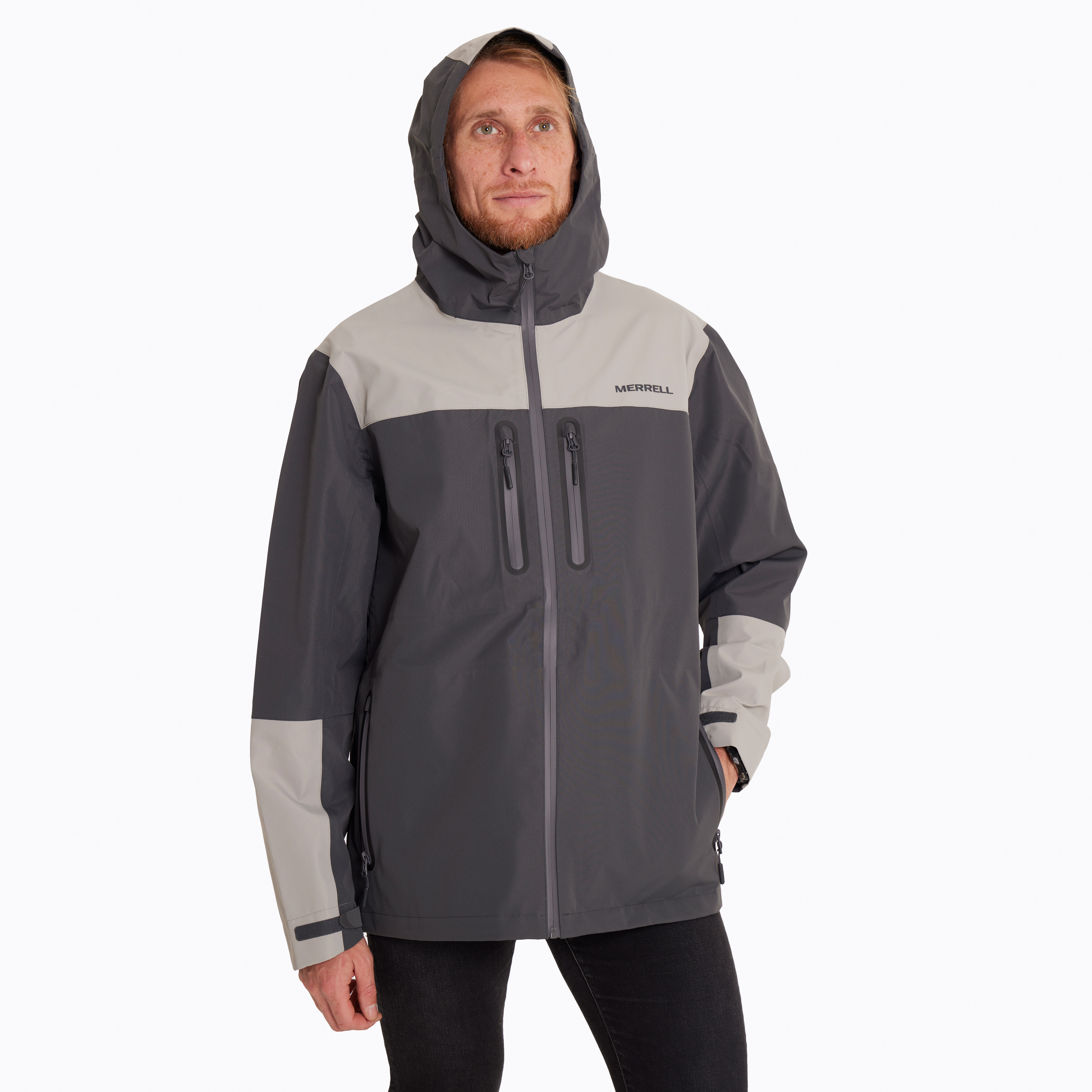 Chaqueta Hombre Mesquite Hardshell Gris Merrell