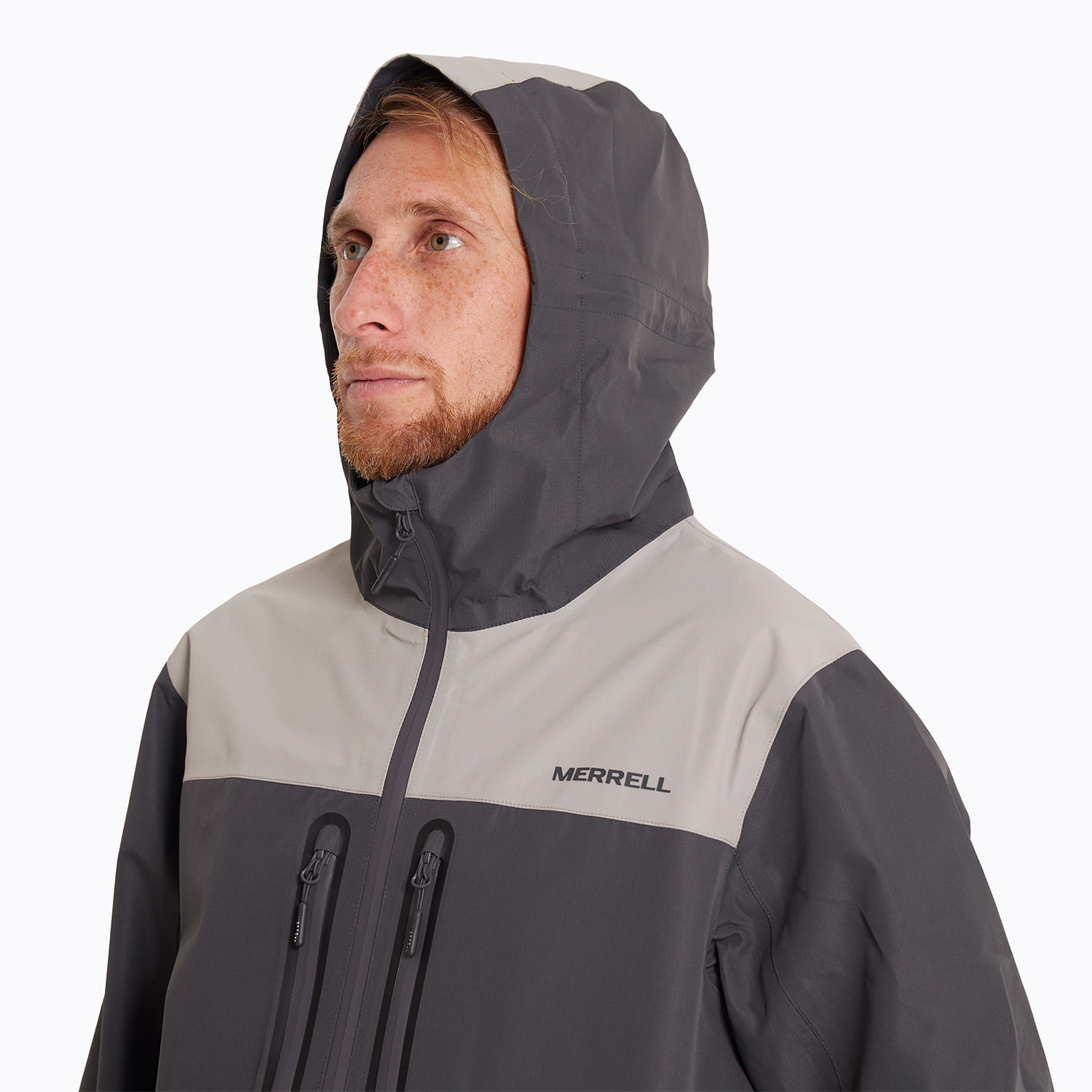 Chaqueta Hombre Mesquite Hardshell Gris Merrell