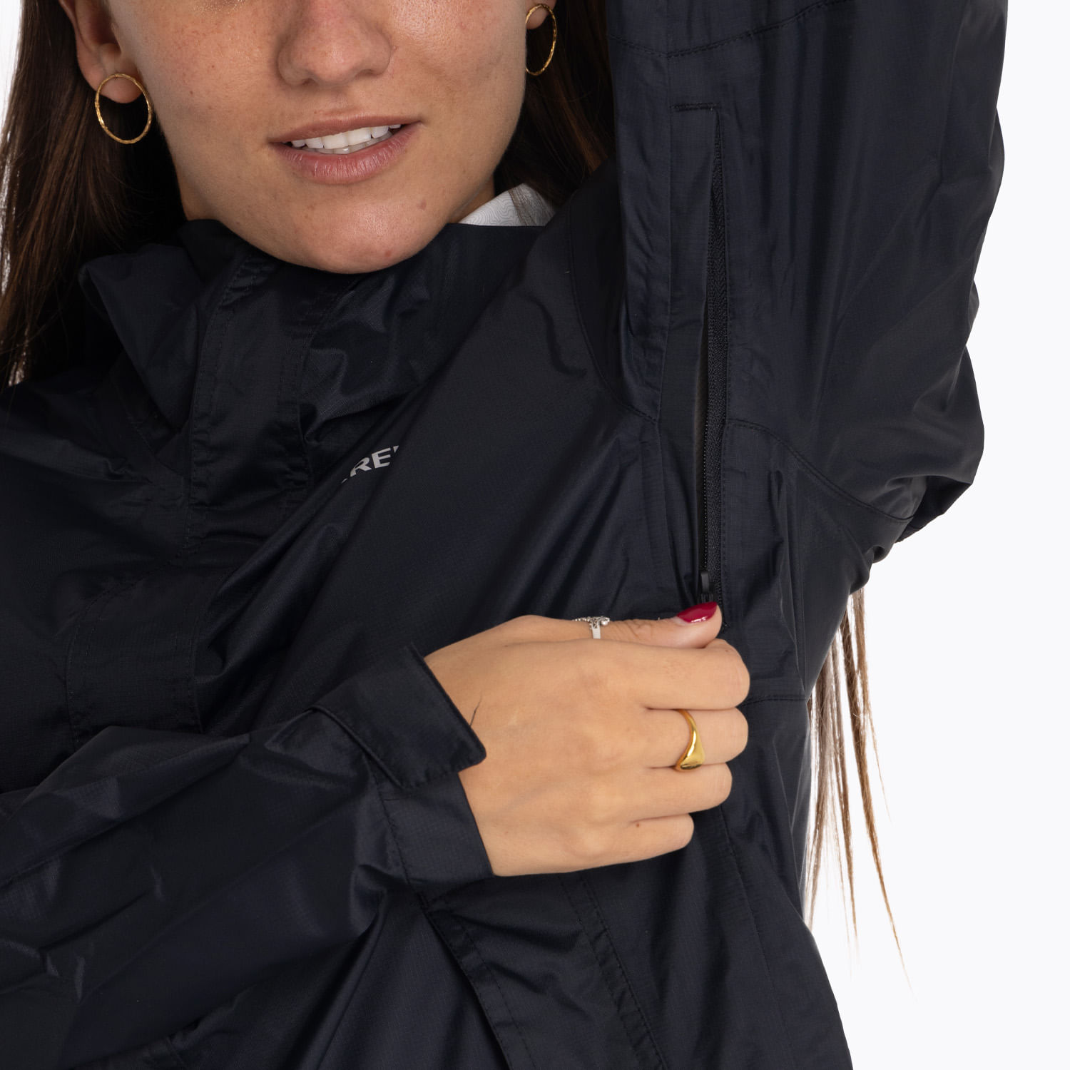 Impermeable Mujer Fallon Rain Shell Negro Merrell