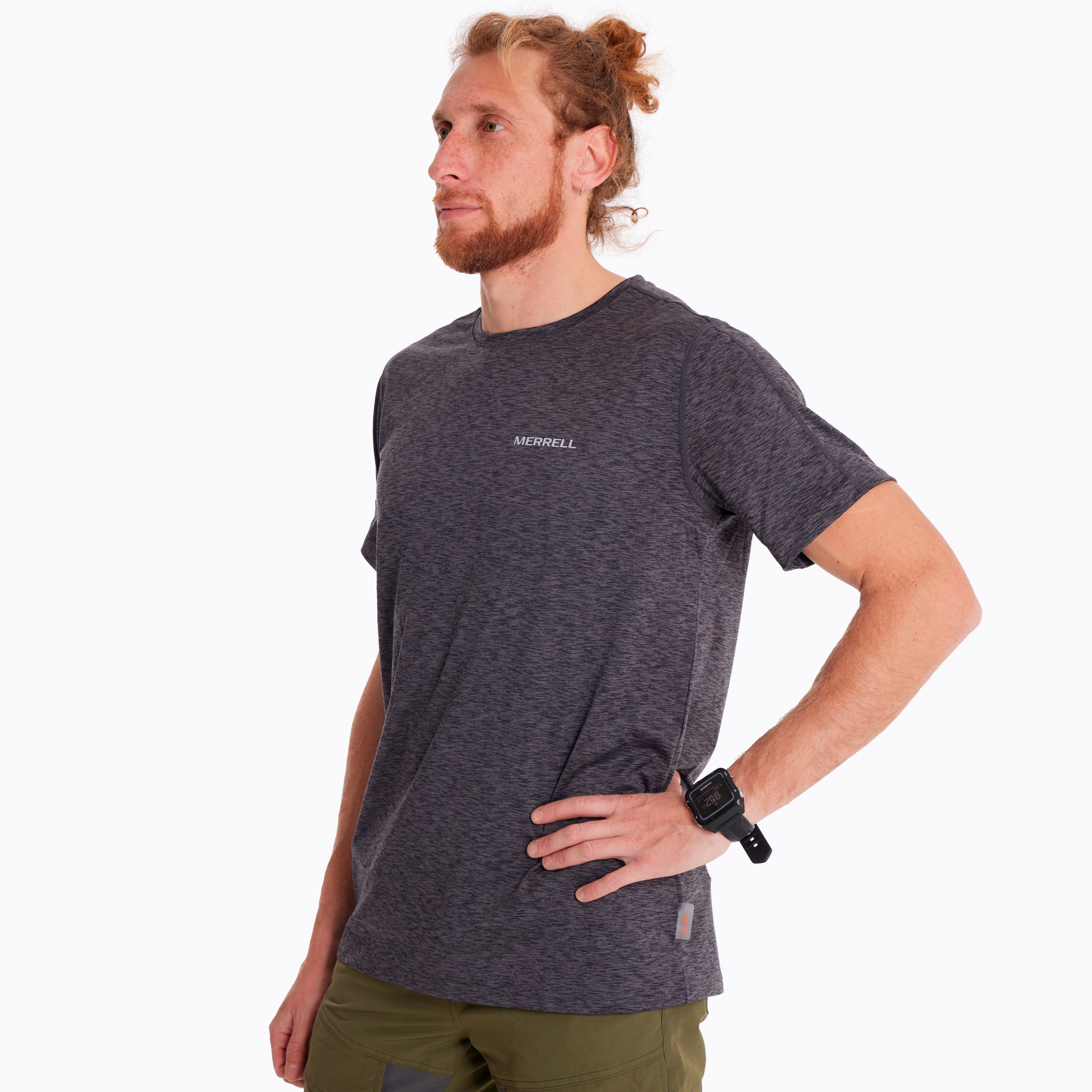 Polera Hombre Sport Blue Negro Merrell