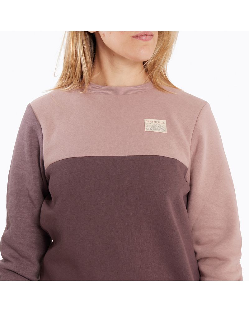 Poleron-Mujer-Smith-Sweatshirt-Rosado-Merrell