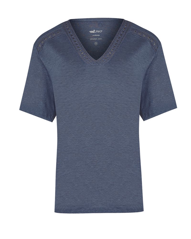Polera-Lino-Organico-Mujer-Remini-Azul-Rockford