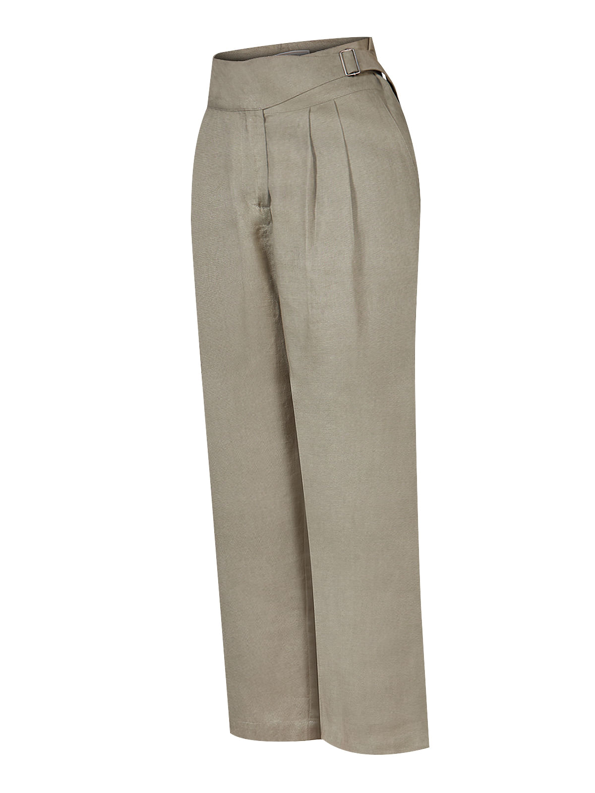 Pantalón Lino Orgánico Mujer Ava Verde Rockford