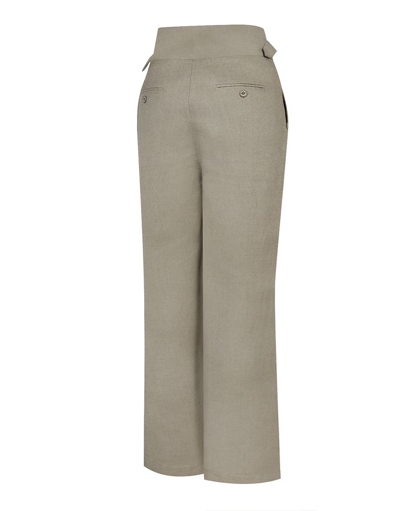 Pantalon-Lino-Organico-Mujer-Ava-Verde-Rockford
