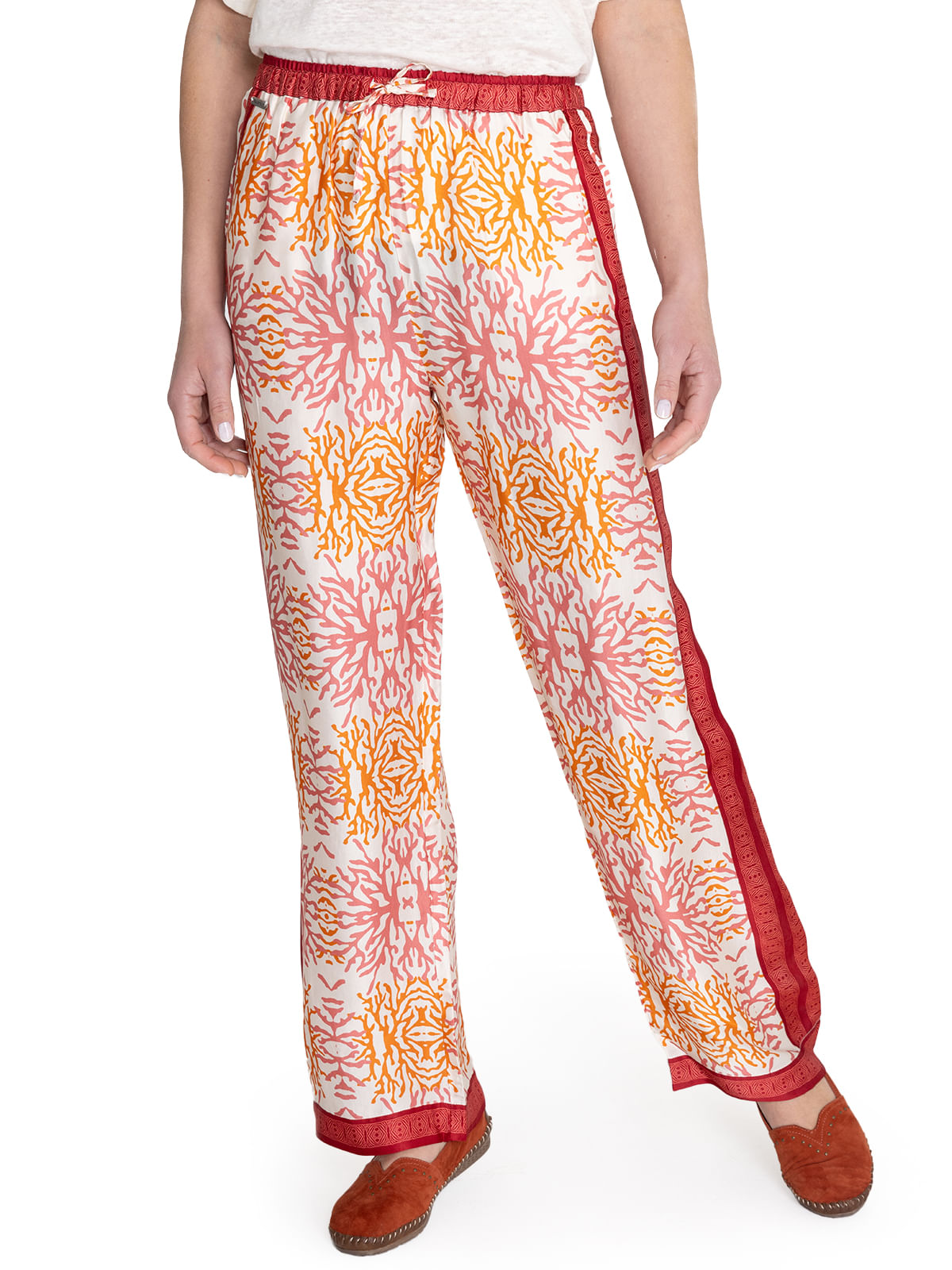 Pantalón Rayón Mujer Paloma Naranjo Rockford