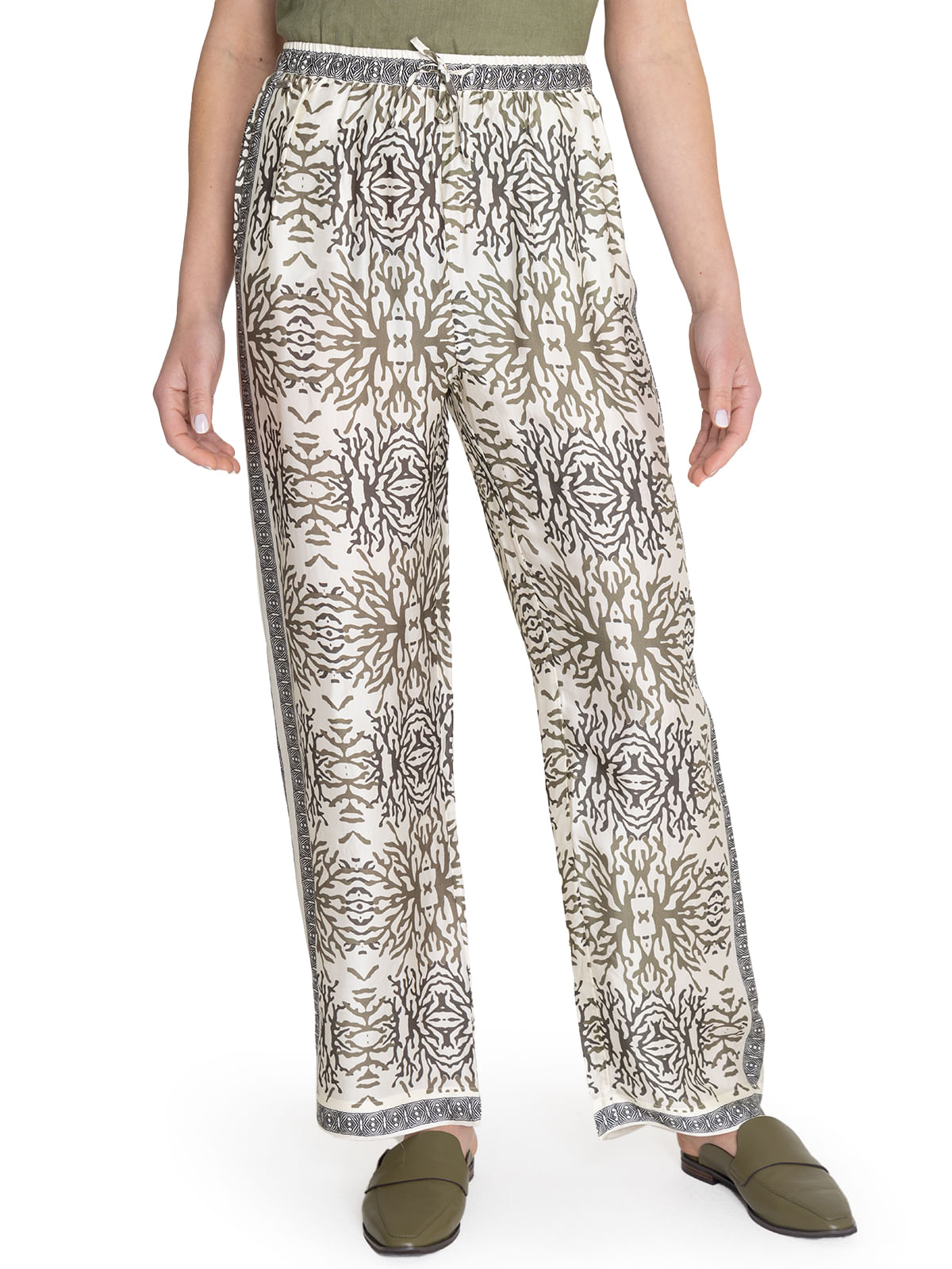 Pantalón Rayón Mujer Paloma Verde Rockford