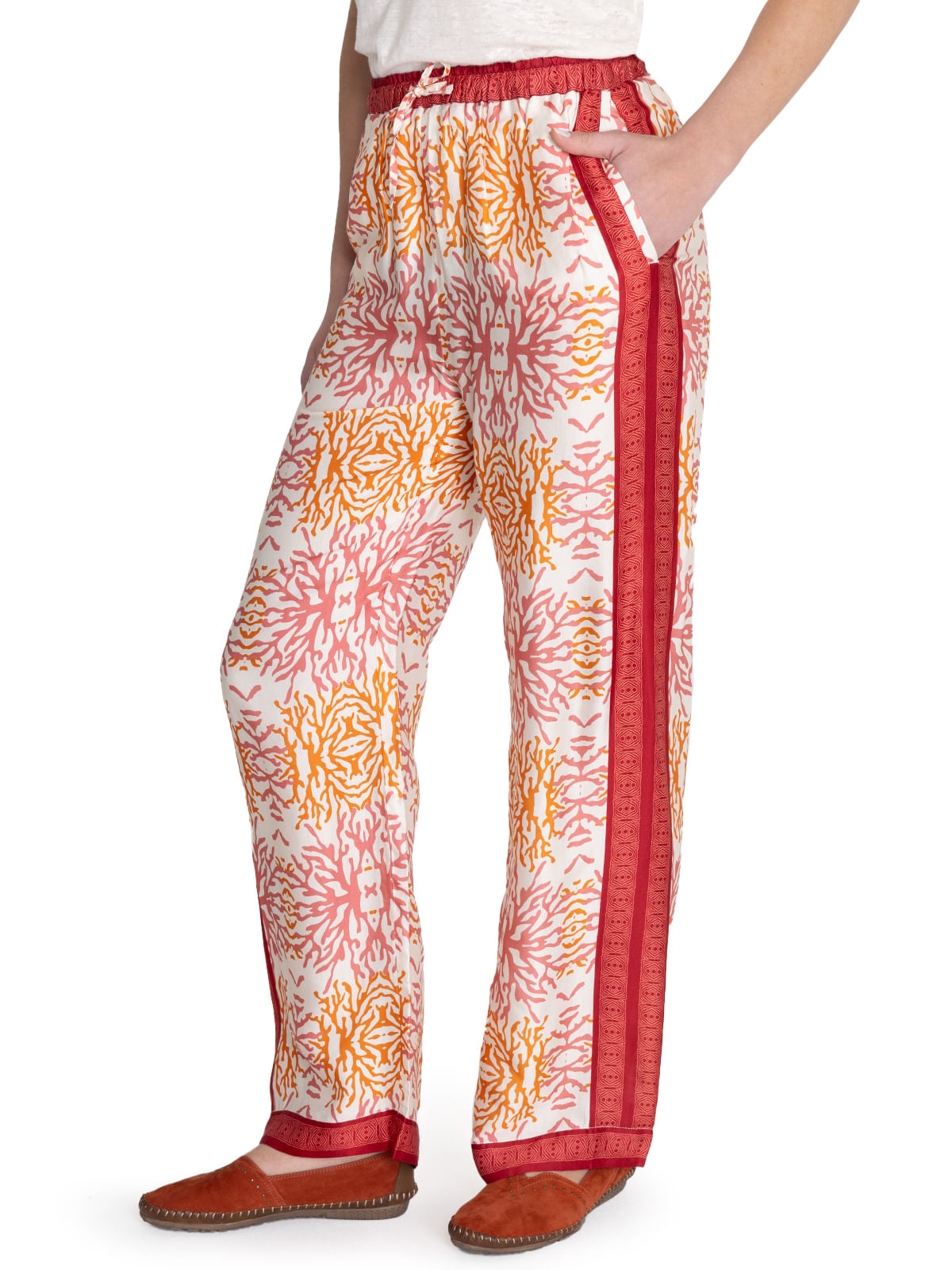 Pantalón Rayón Mujer Paloma Naranjo Rockford