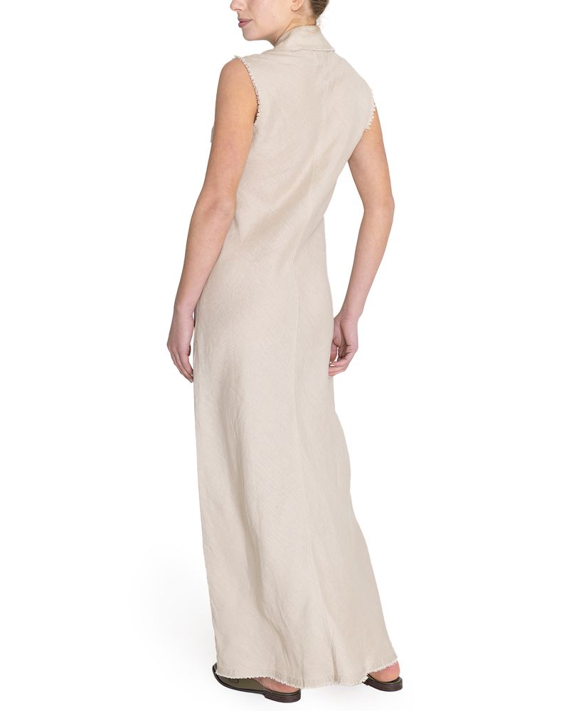 Vestido-Lino-Organico-Mujer-Moai-Beige-Rockford