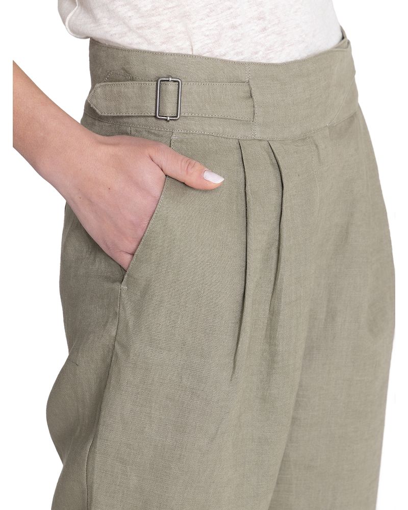 Pantalon-Lino-Organico-Mujer-Ava-Verde-Rockford