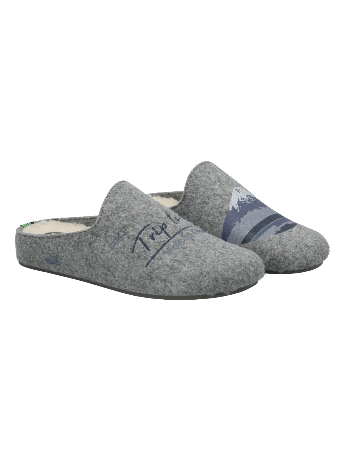 Pantufla Fibras Recicladas Unisex Slipper Volcán Gris Rockford