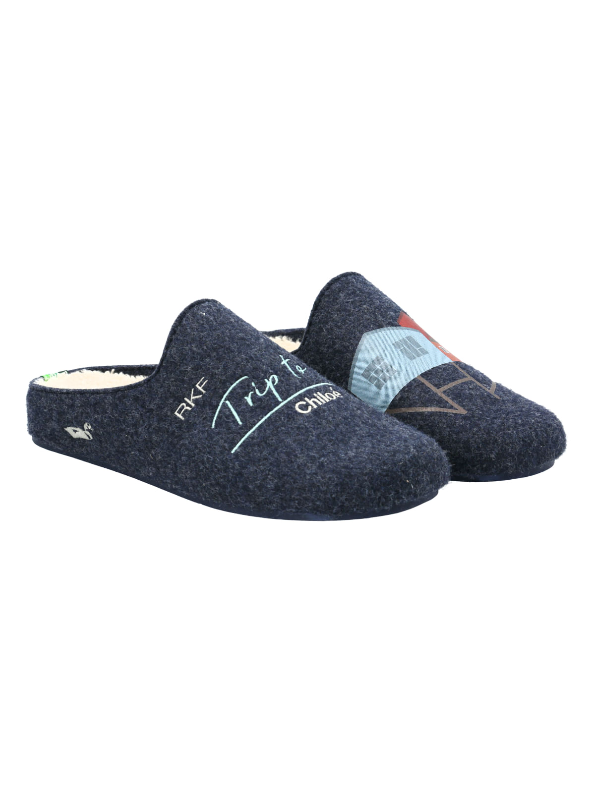 Pantufla Fibras Recicladas Unisex Slipper Chiloé Azul Rockford