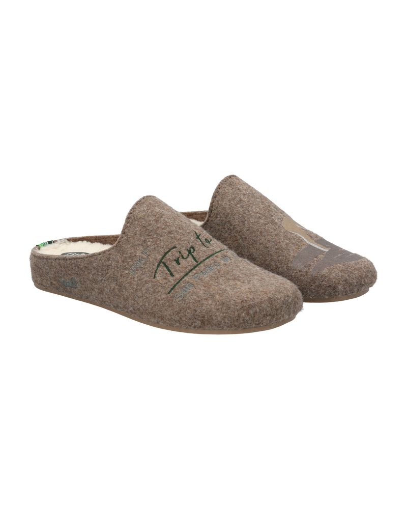 Pantufla-Fibras-Recicladas-Unisex-Slipper-San-Pedro-Cafe-Rockford