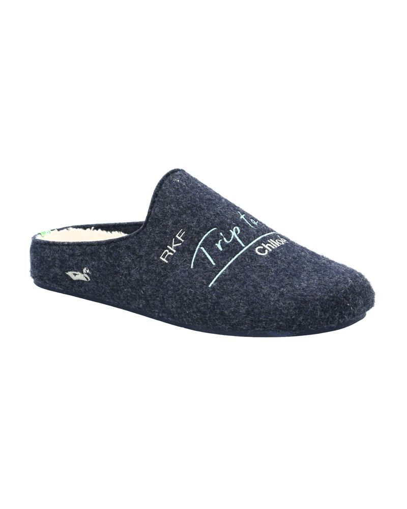 Pantufla-Fibras-Recicladas-Unisex-Slipper-Chiloe-Azul-Rockford