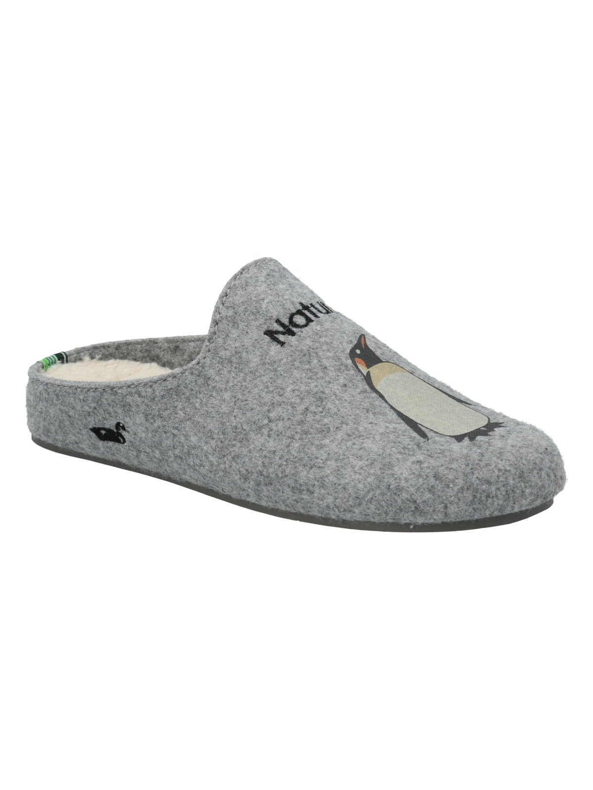 Pantufla Fibras Recicladas Unisex Slipper Penguin Gris Rockford