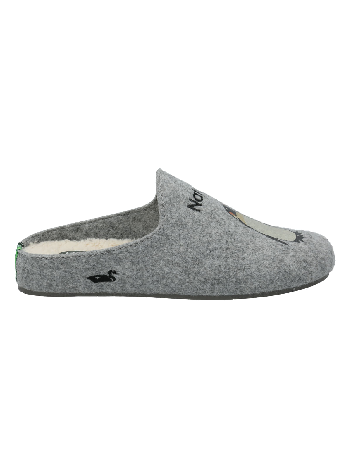 Pantufla Fibras Recicladas Unisex Slipper Penguin Gris Rockford