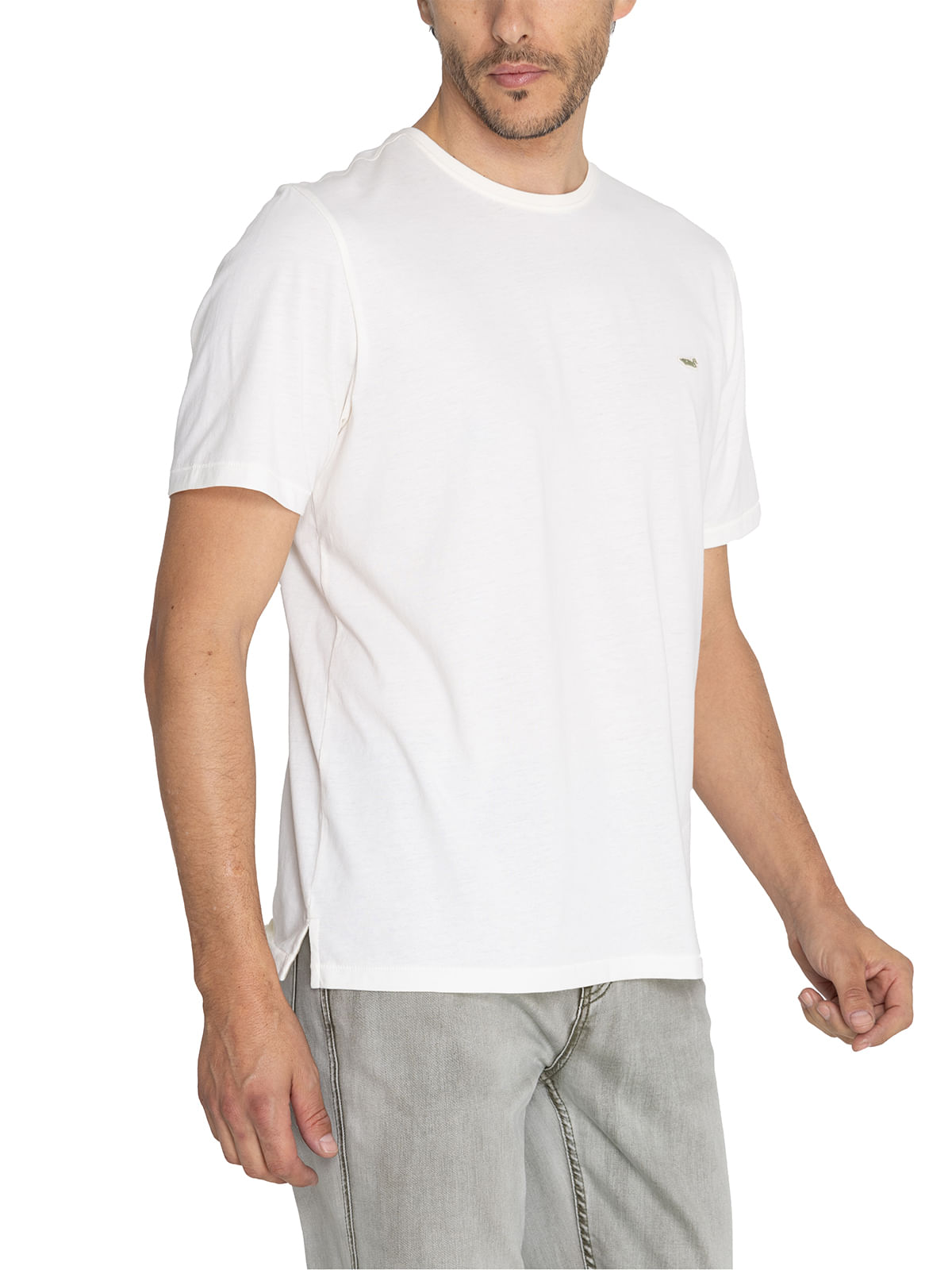 Polera Fibras Recicladas Hombre Native Blanco Rockford