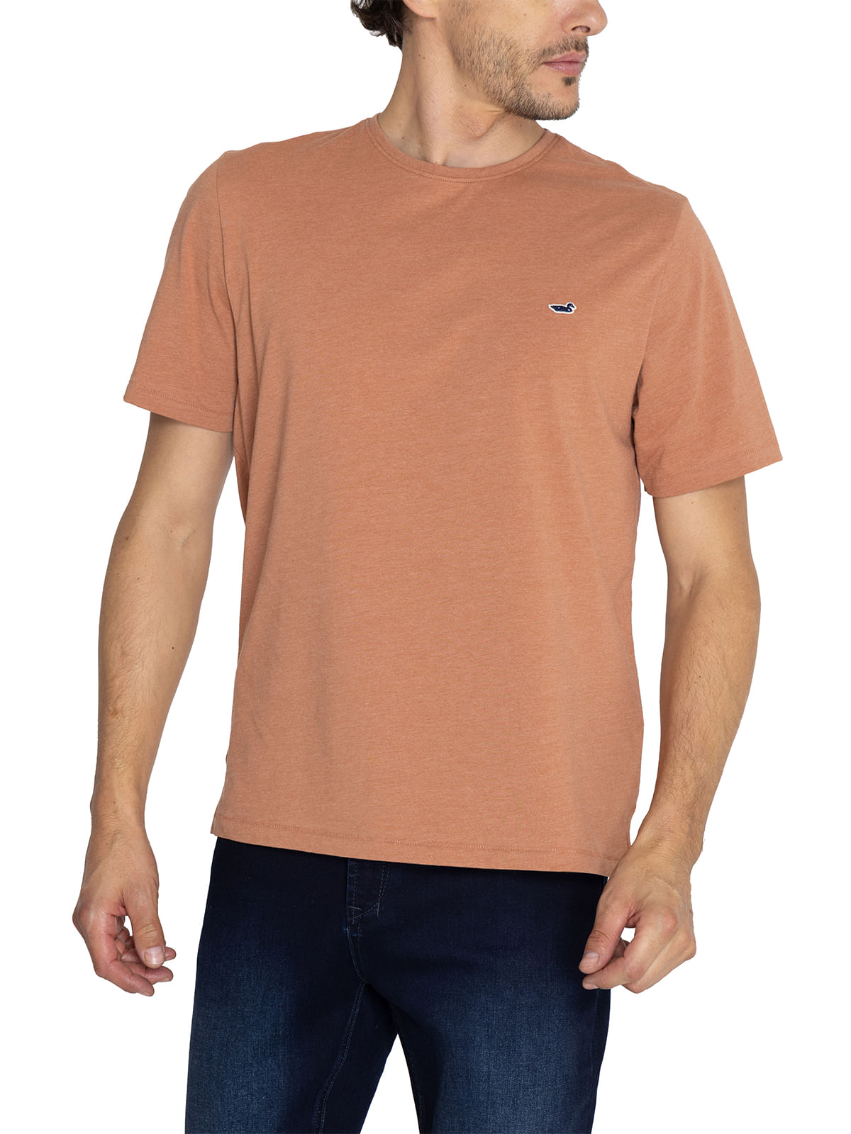 Polera Fibras Recicladas Hombre Native Naranjo Rockford