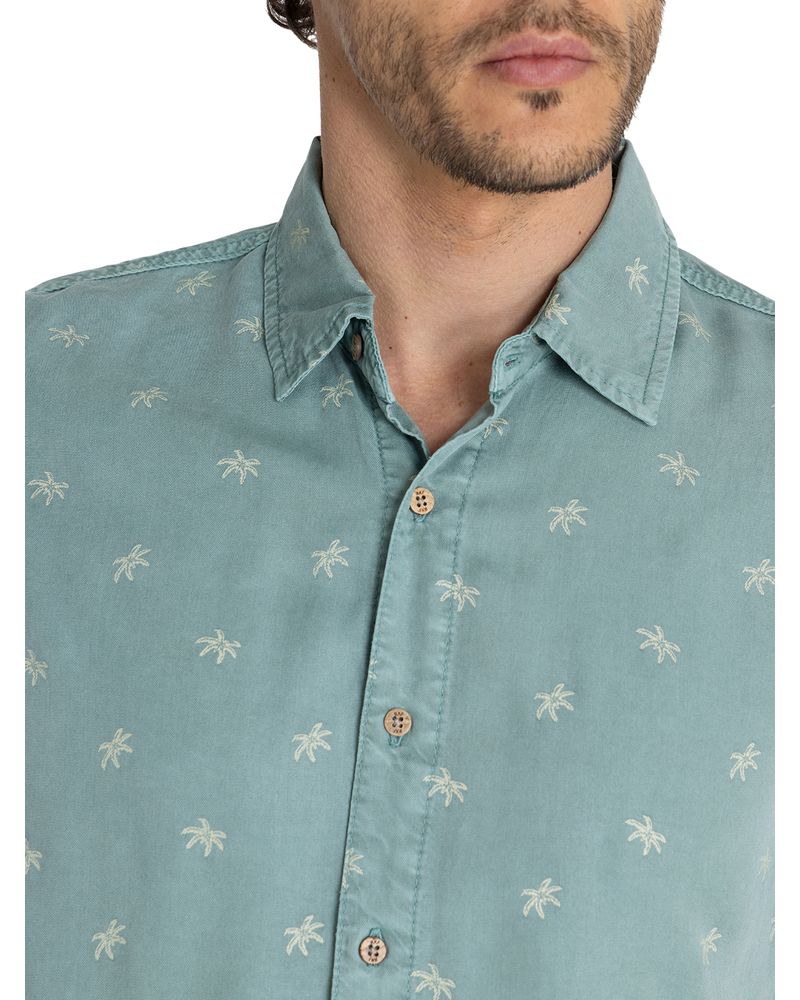 Camisa-Tencel-Hombre-Tencelprint-Verde-Rockford