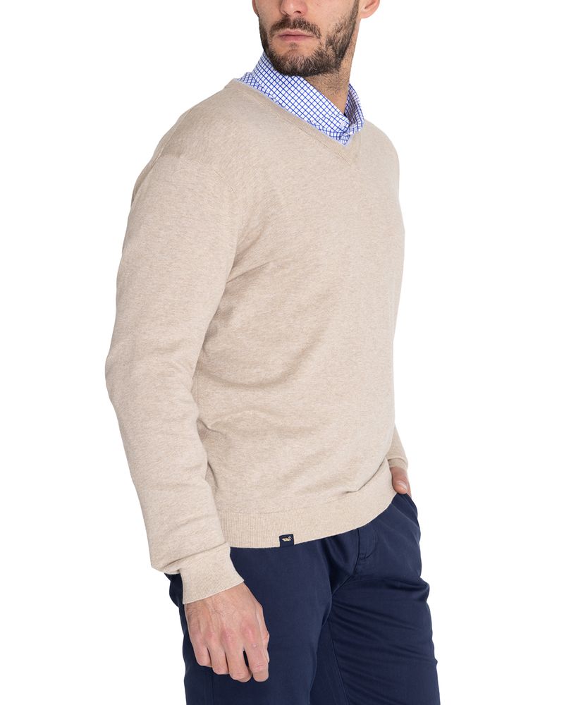 Sweater-Algodon-Organico-Hombre-Angri-V-Beige-Rockford