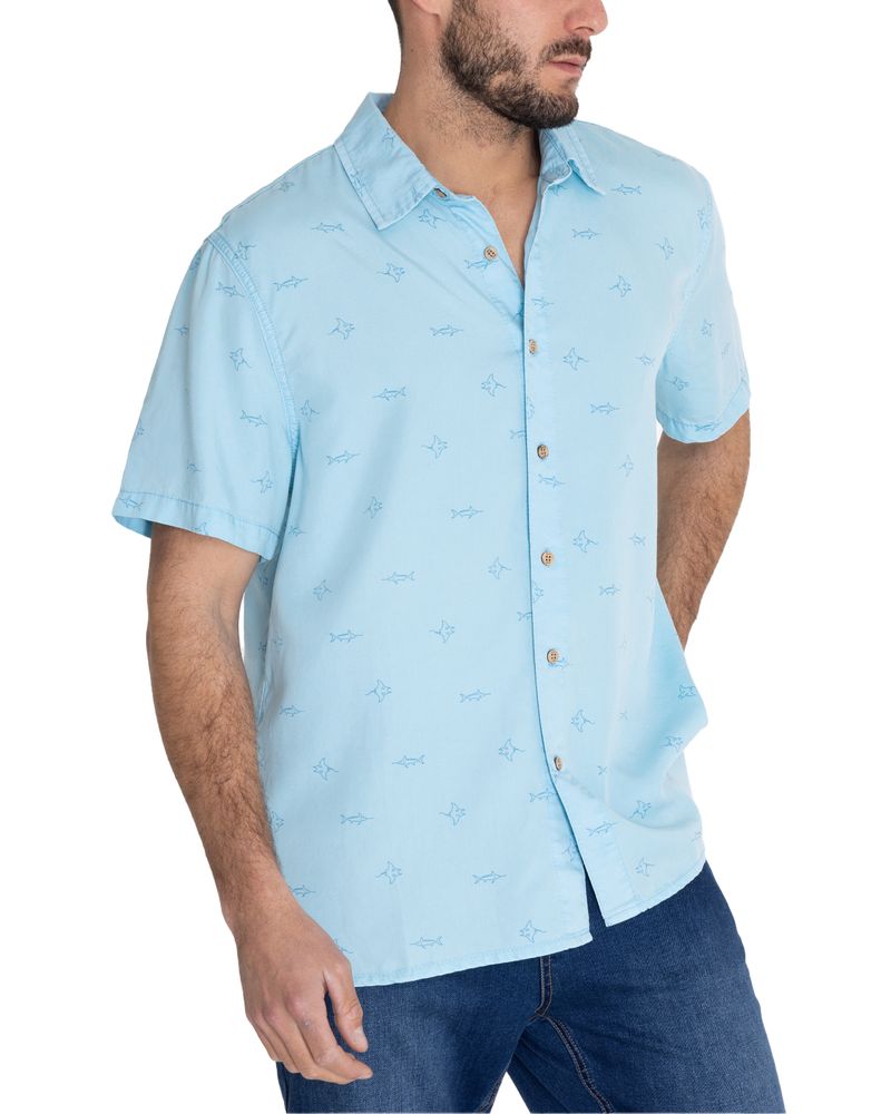 Camisa-Tencel-Hombre-Tencelprint-Azul-Rockford