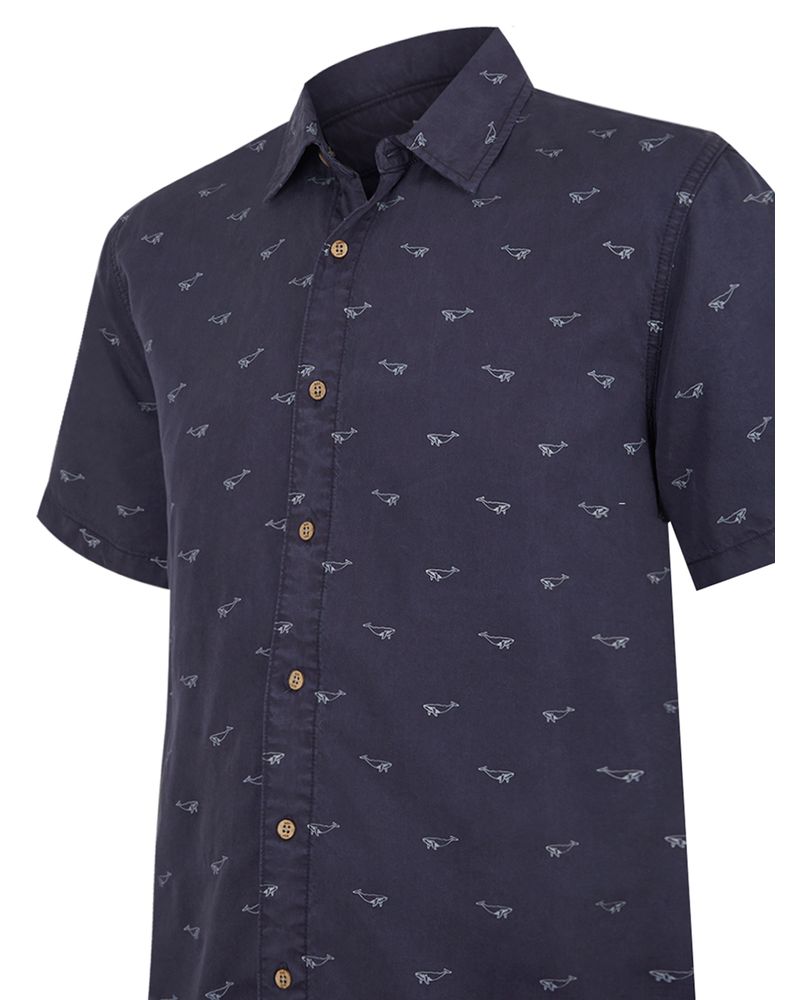 Camisa-Tencel-Hombre-Tencelprint-Marino-Rockford