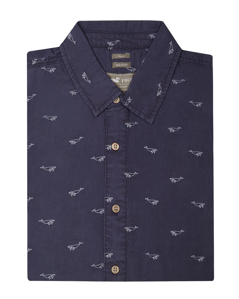 Camisa-Tencel-Hombre-Tencelprint-Marino-Rockford