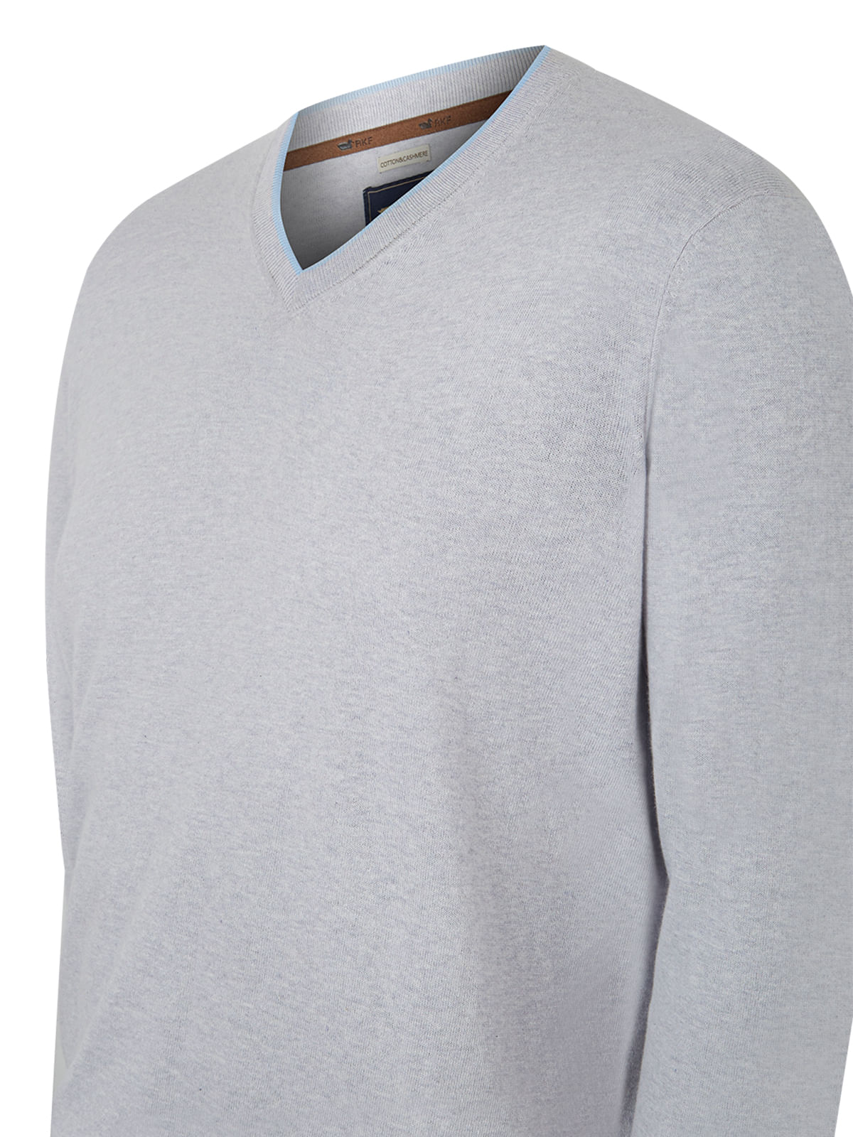 Sweater Algodón Orgánico Hombre Angri V Gris Rockford