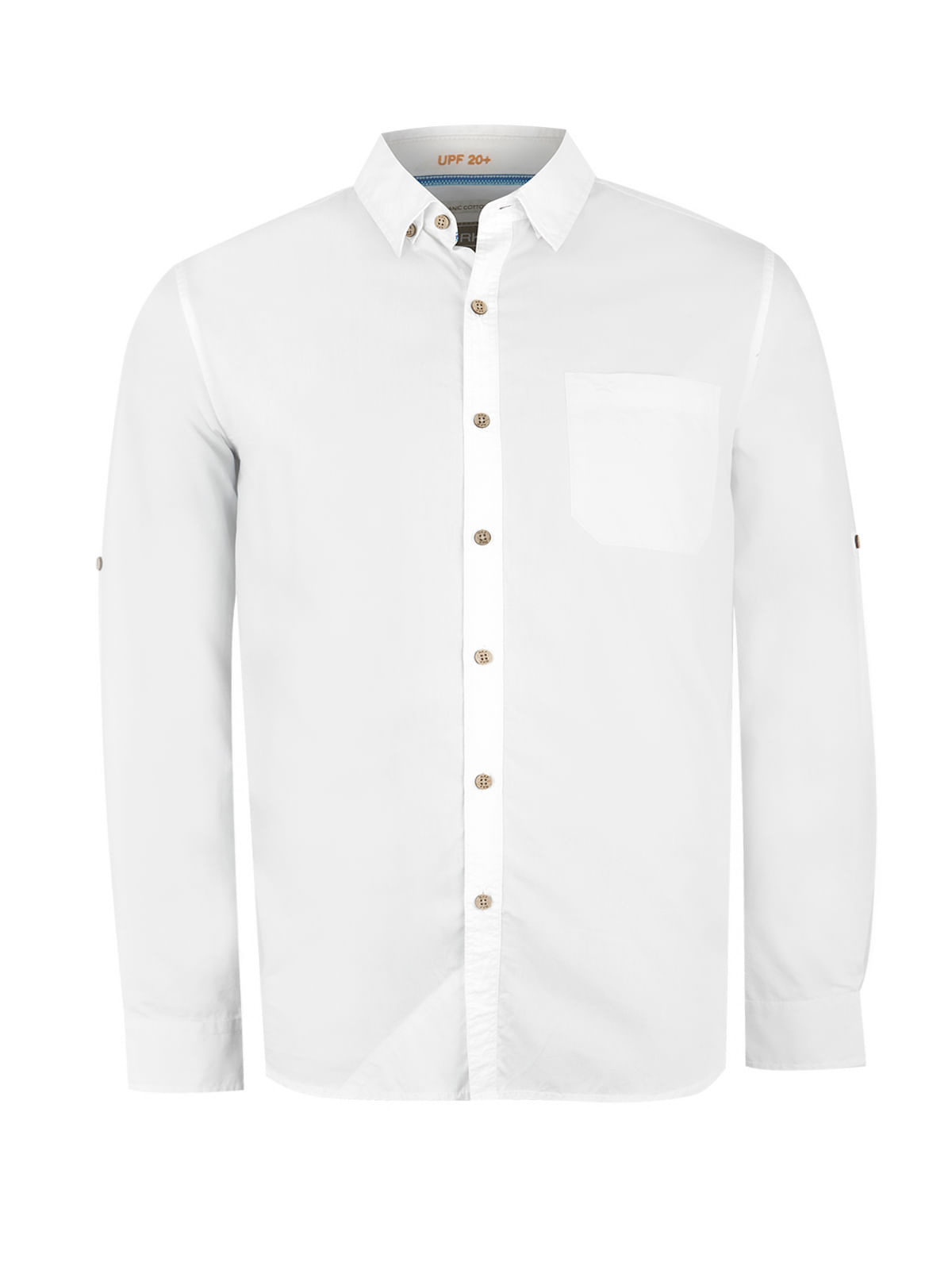 Camisa Algodón Orgánico Hombre Galiton Blanco Rockford