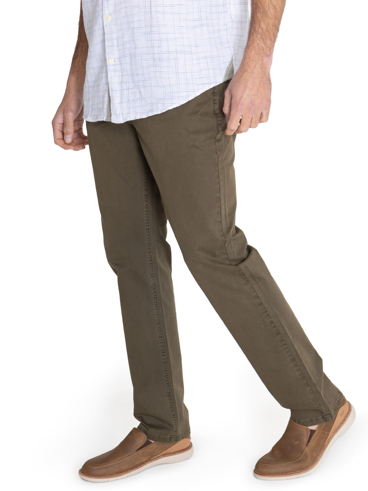 Pantalon Natural Flex Hombre Five Verde Oscuro Rockford
