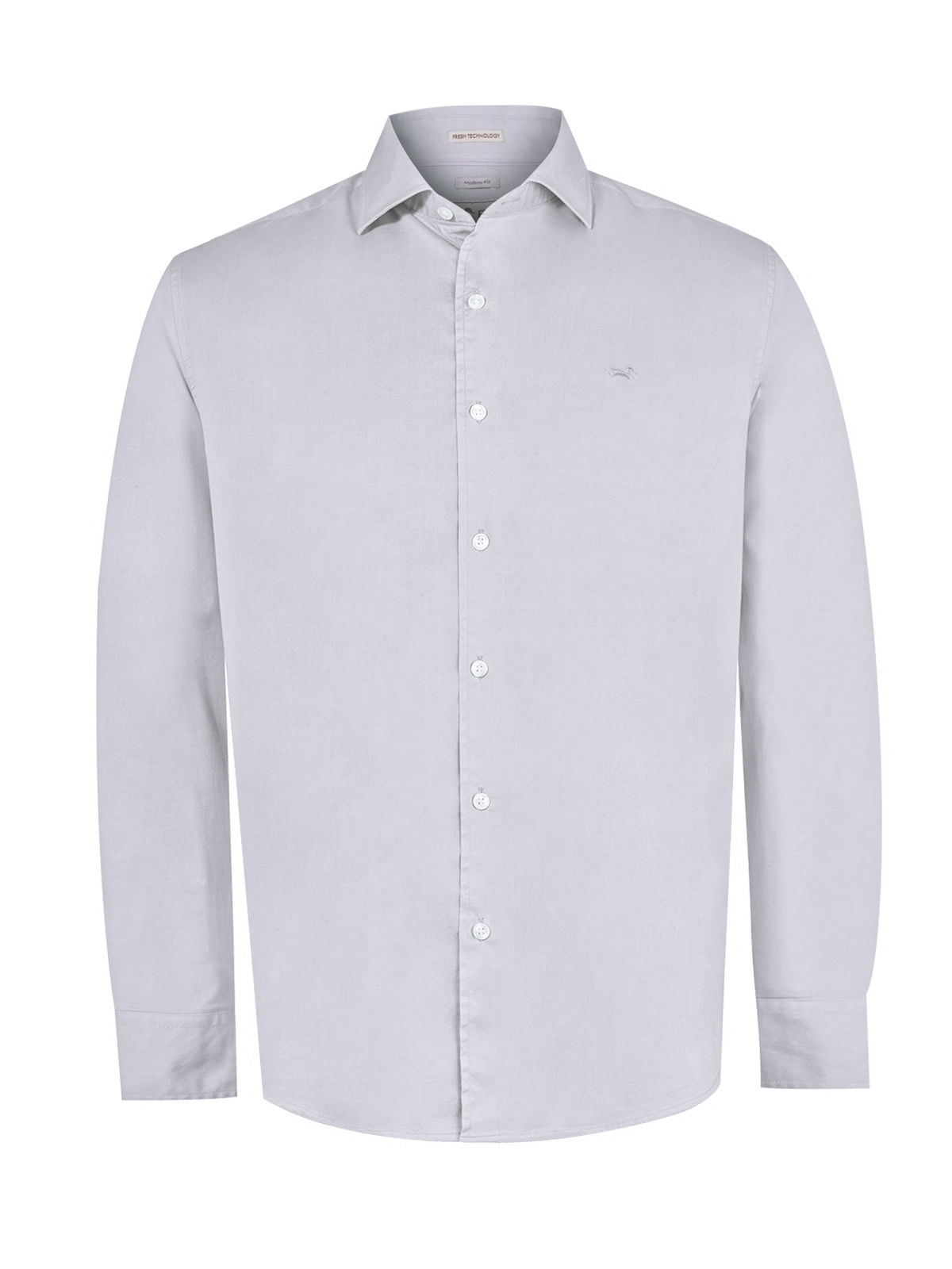 Camisa Algodón Orgánico Hombre Soft Gris Rockford