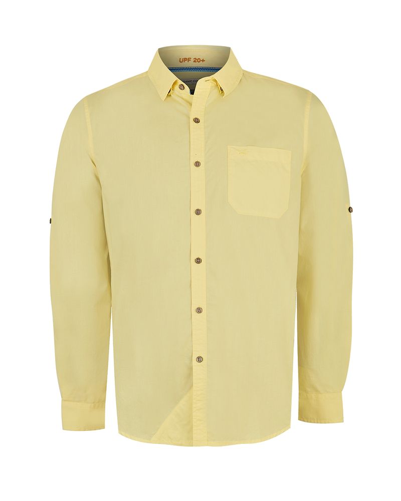 Camisa-Algodon-Organico-Hombre-Galiton-Amarillo-Rockford