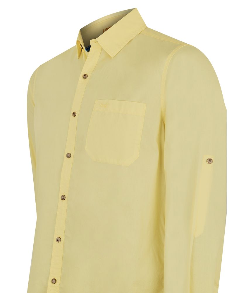 Camisa-Algodon-Organico-Hombre-Galiton-Amarillo-Rockford