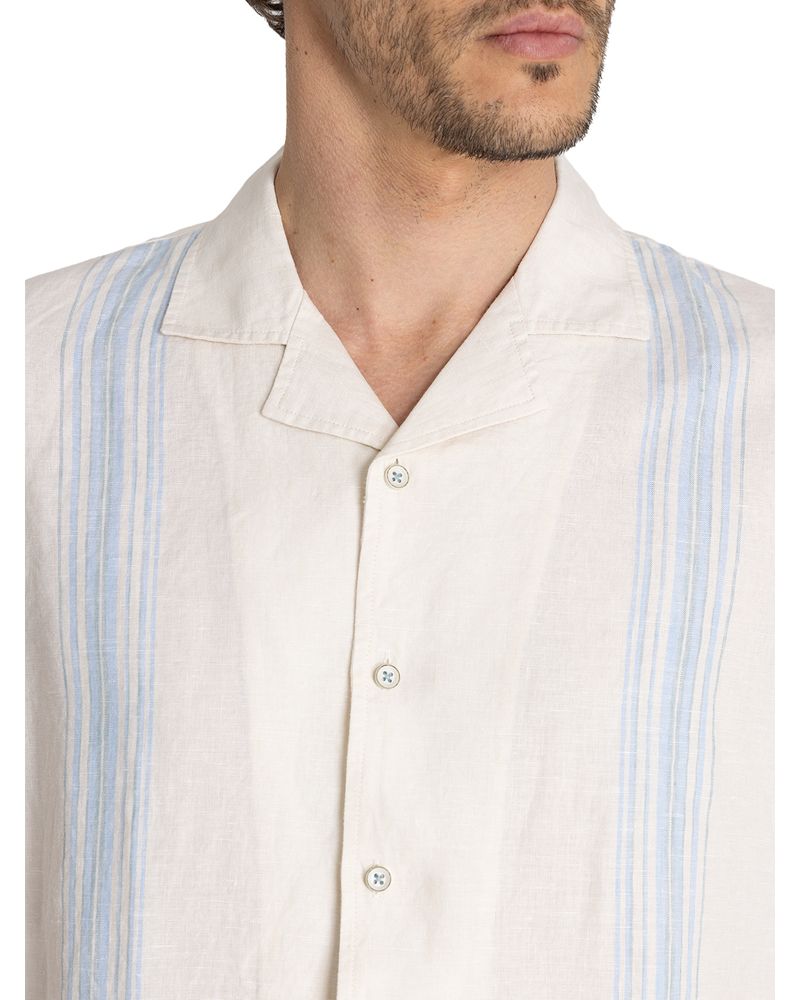 Camisa-Lino-Organico-Hombre-Bragastripe-Beige-Rockford