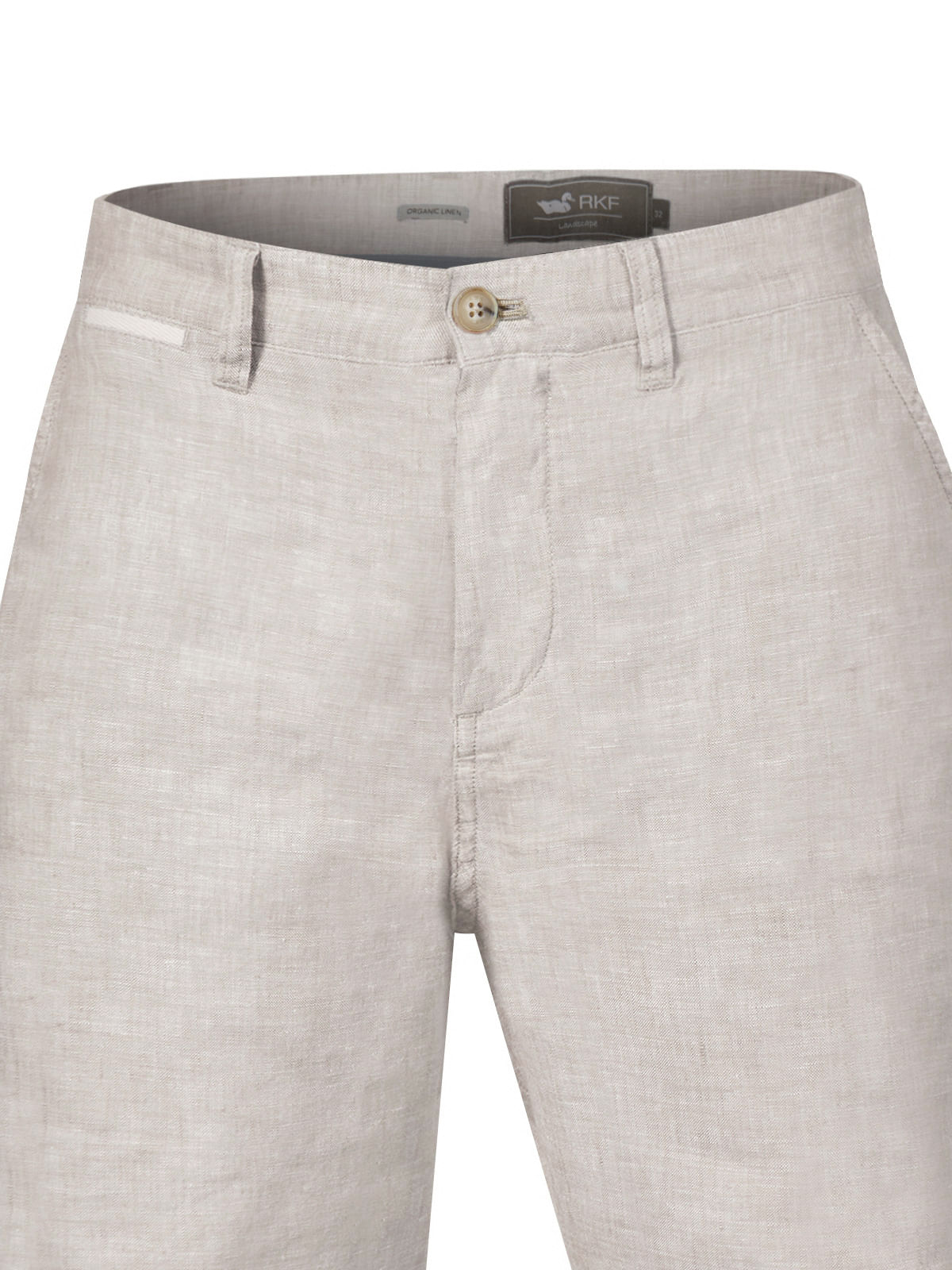 Short Lino Orgánico Hombre Linen Beige Rockford