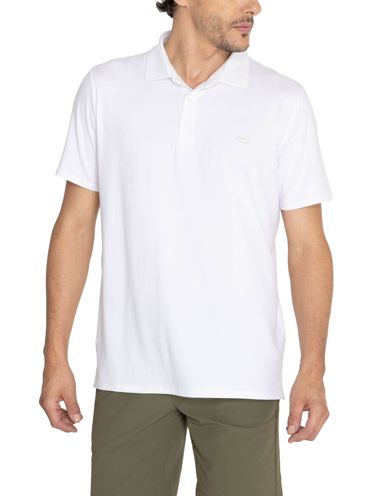Polera Fibras Recicladas Hombre Frateli Blanco Rockford