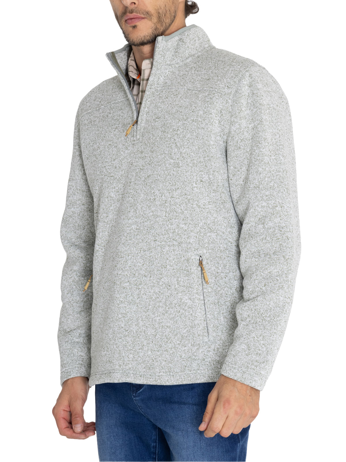 Polar Fibras Recicladas Hombre Arizhalf Verde Rockford