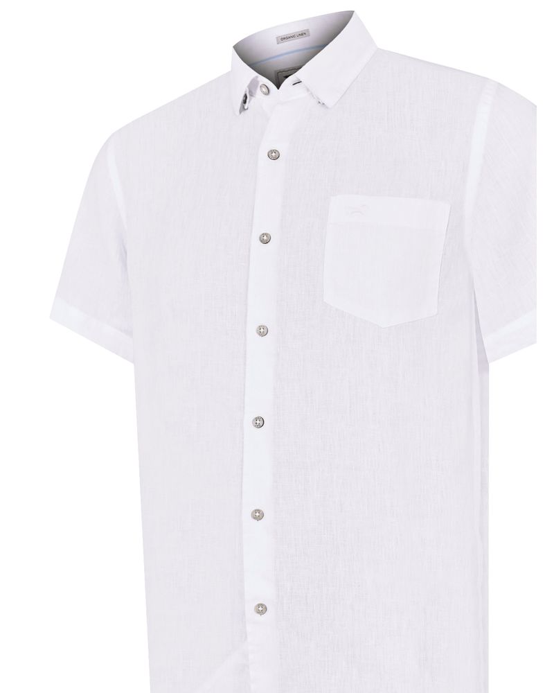 Camisa-Lino-Organico-Hombre-Linenshort-Blanco-Rockford