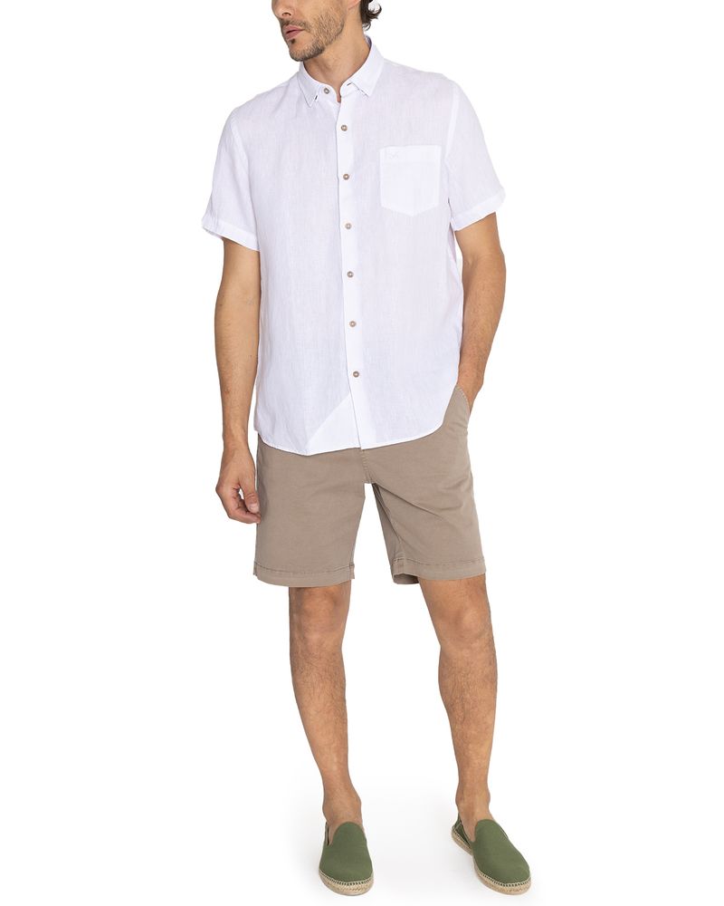 Camisa-Lino-Organico-Hombre-Linenshort-Blanco-Rockford