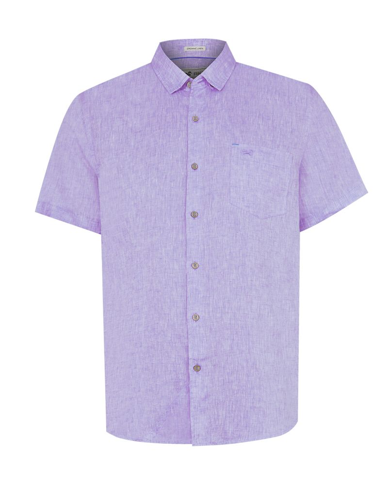 Camisa-Lino-Organico-Hombre-Linenshort-Morado-Rockford