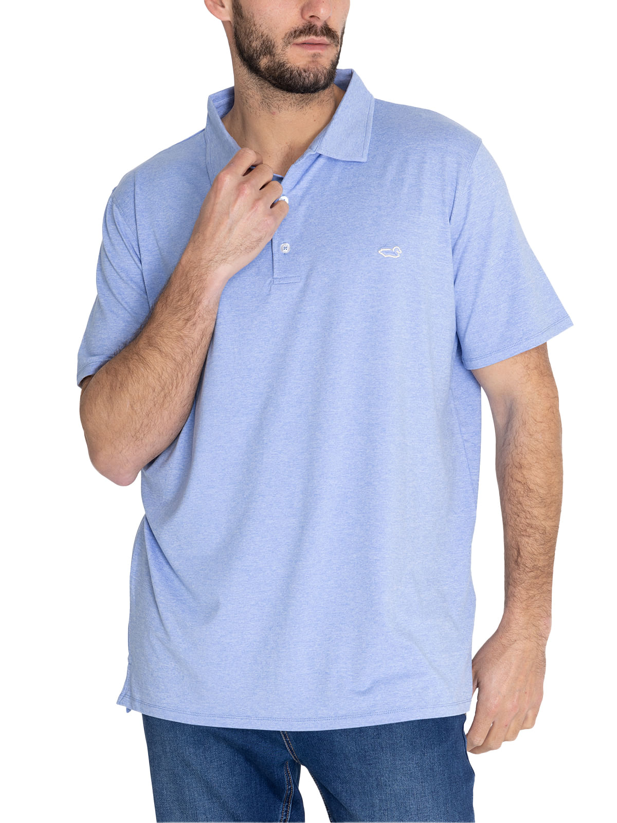 Polera Fibras Recicladas Hombre Frateli Azul Rockford