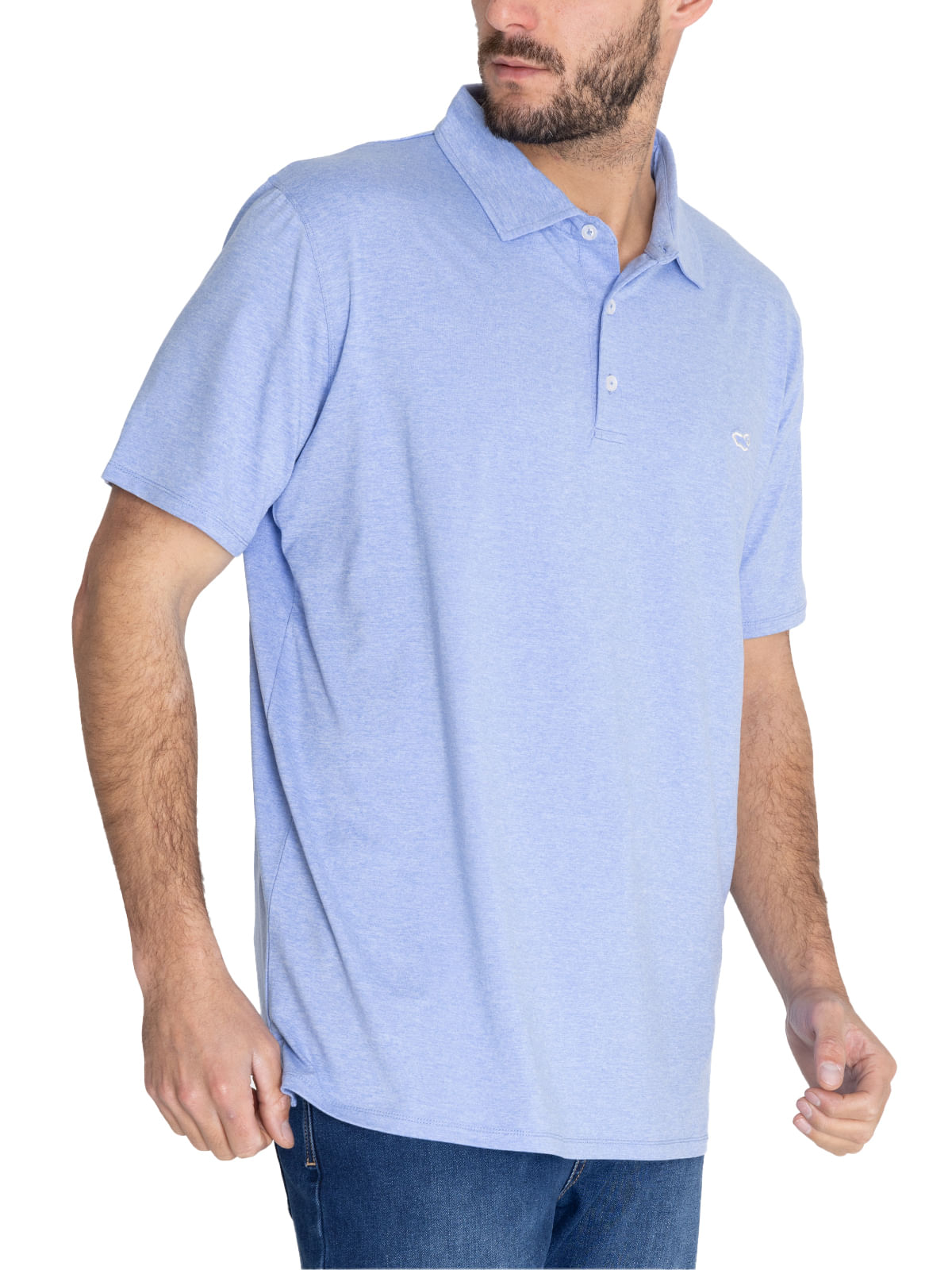 Polera Fibras Recicladas Hombre Frateli Azul Rockford