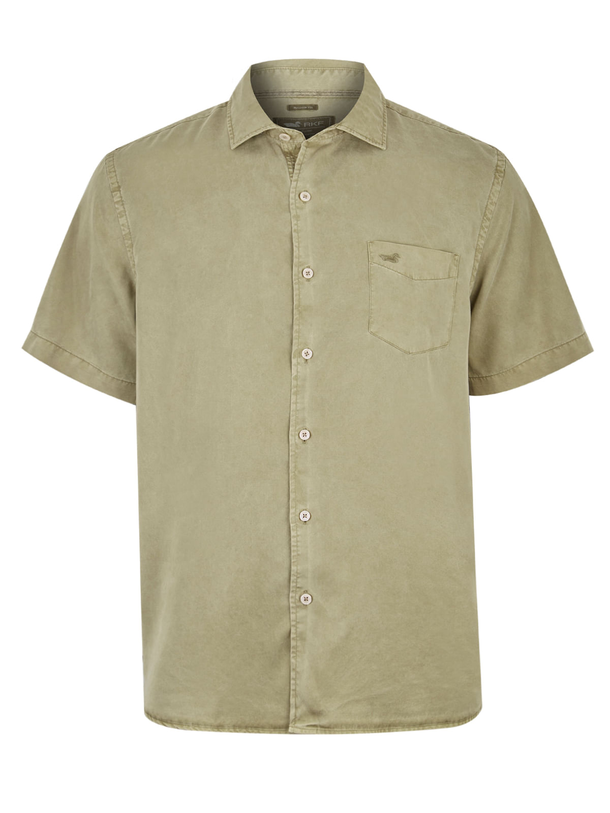 Camisa Tencel Hombre Aveiro Verde Rockford