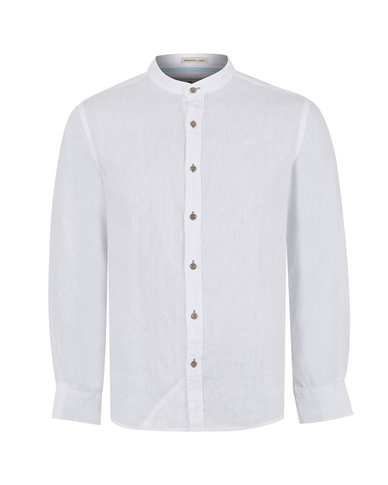 Camisa-Lino-Organico-Hombre-Linenmao-Blanco-Rockford