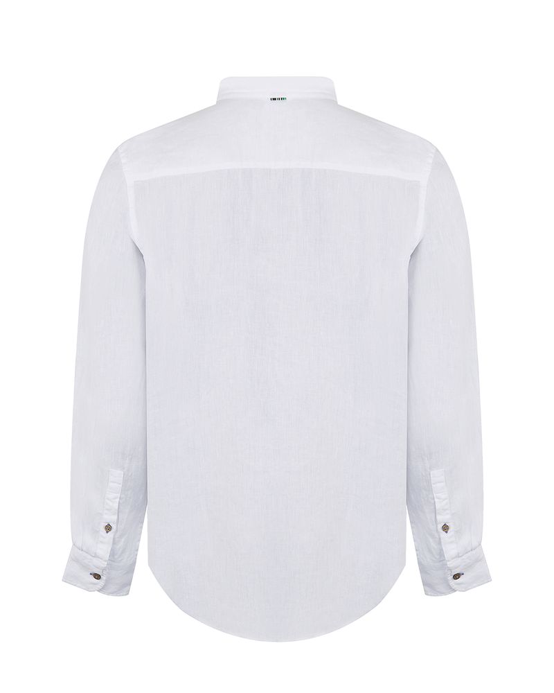 Camisa-Lino-Organico-Hombre-Linenmao-Blanco-Rockford