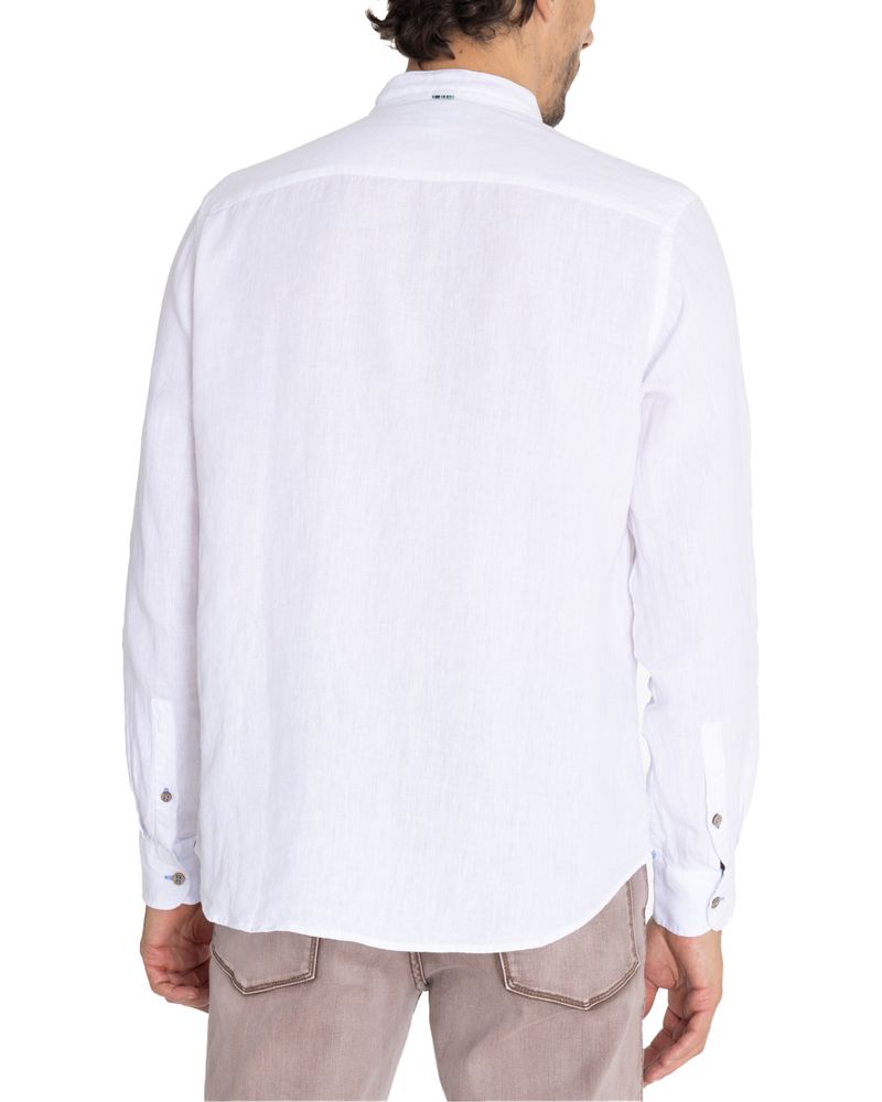 Camisa-Lino-Organico-Hombre-Linenmao-Blanco-Rockford