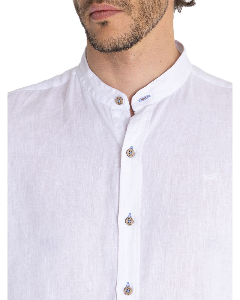 Camisa-Lino-Organico-Hombre-Linenmao-Blanco-Rockford