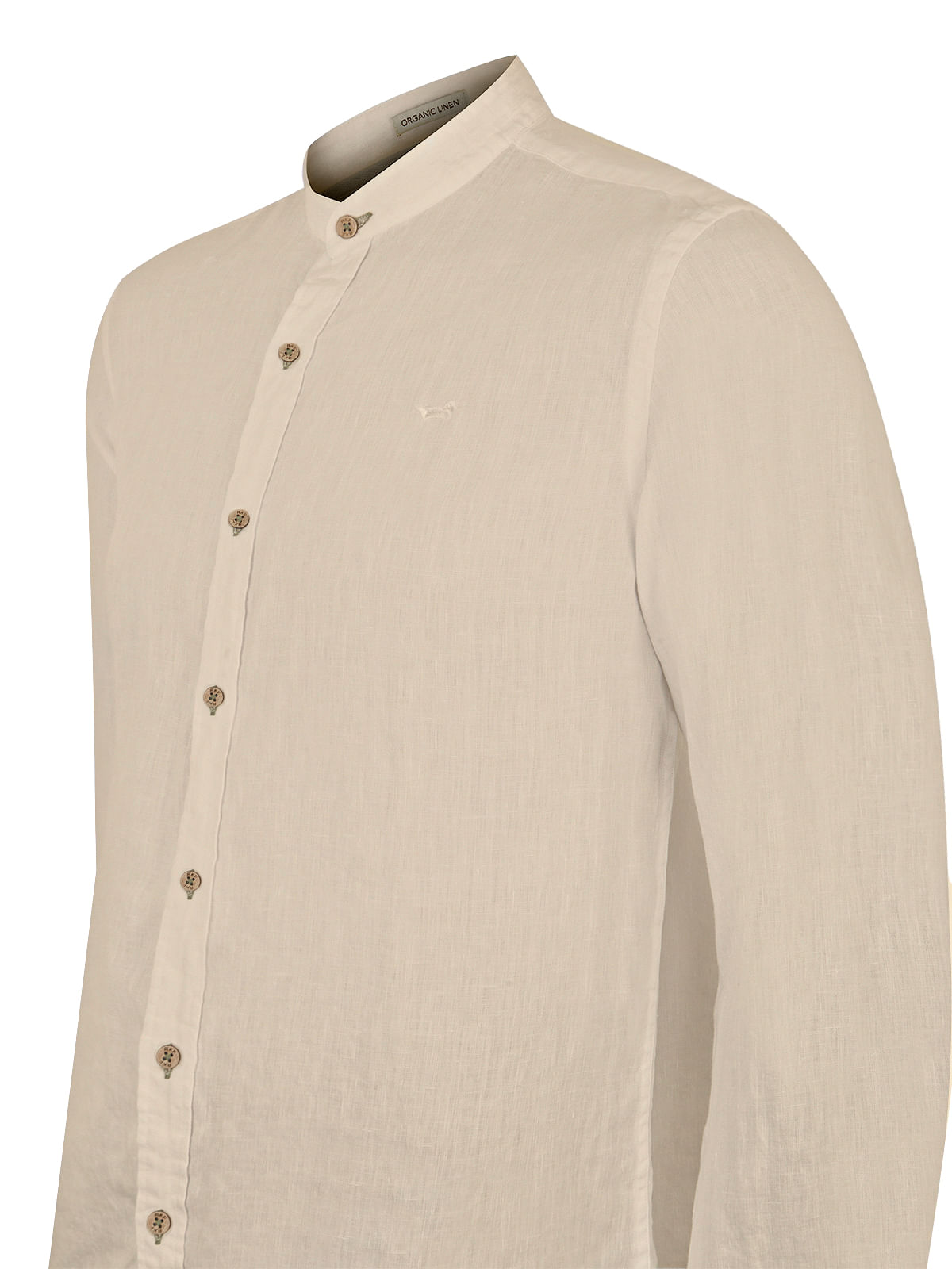 Camisa Lino Orgánico Hombre Linenmao Beige Rockford