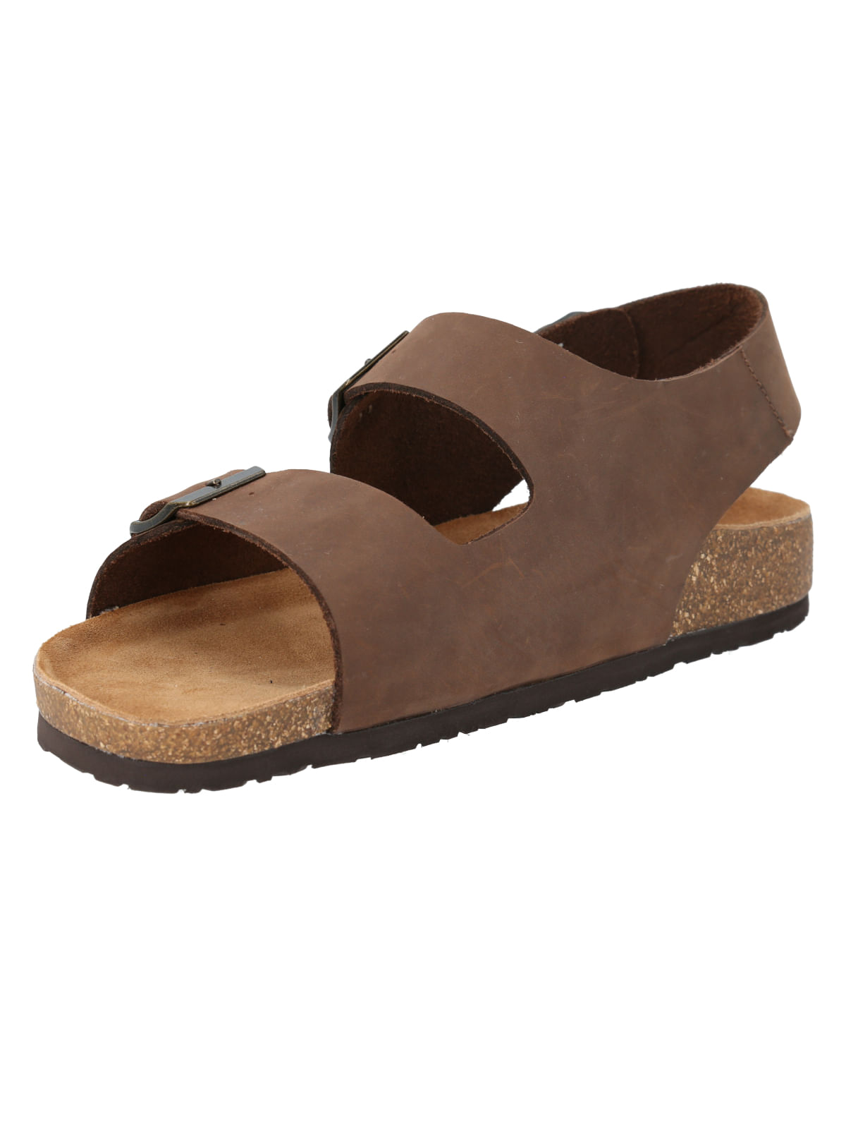 Sandalia Cuero Hombre Commet Café Rockford