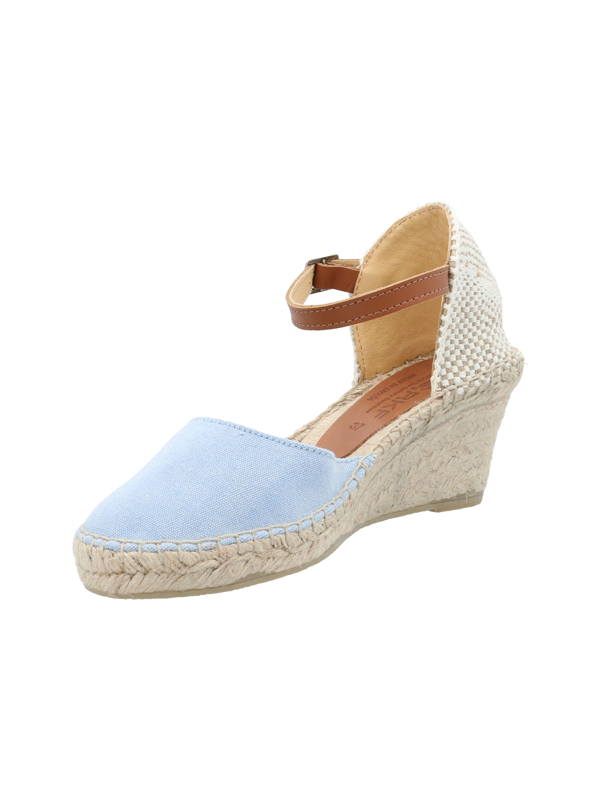 Alpargata Algodón Orgánico Mujer Monforte Celeste Rockford