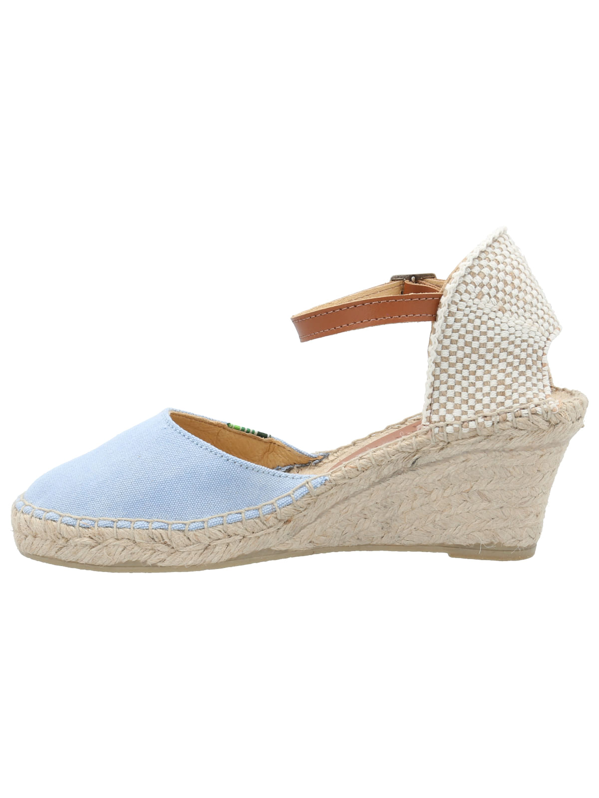 Alpargata Algodón Orgánico Mujer Monforte Celeste Rockford